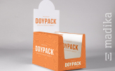 Thekendisplay orange bedruckt